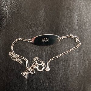 Vintage ID Bracelet O. R. I. Sterling Silver